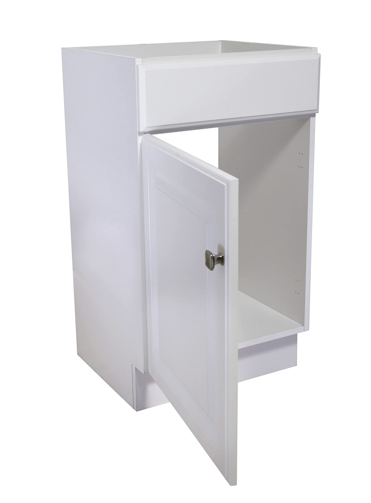 Design House 597112 Wyndham Unassembled Bathroom Vanity Cabinet Without Top, 18 x 16/1 Door, White Design House