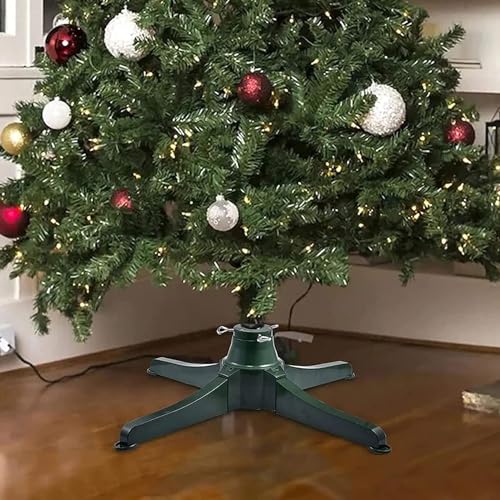 Heavy Duty Rotating Christmas Tree Stand, 360° Base for Artificial Trees Up to 9.8ft (3m), Sturdy Support for Holiday Decor, Easy Assembly & Storage Generic