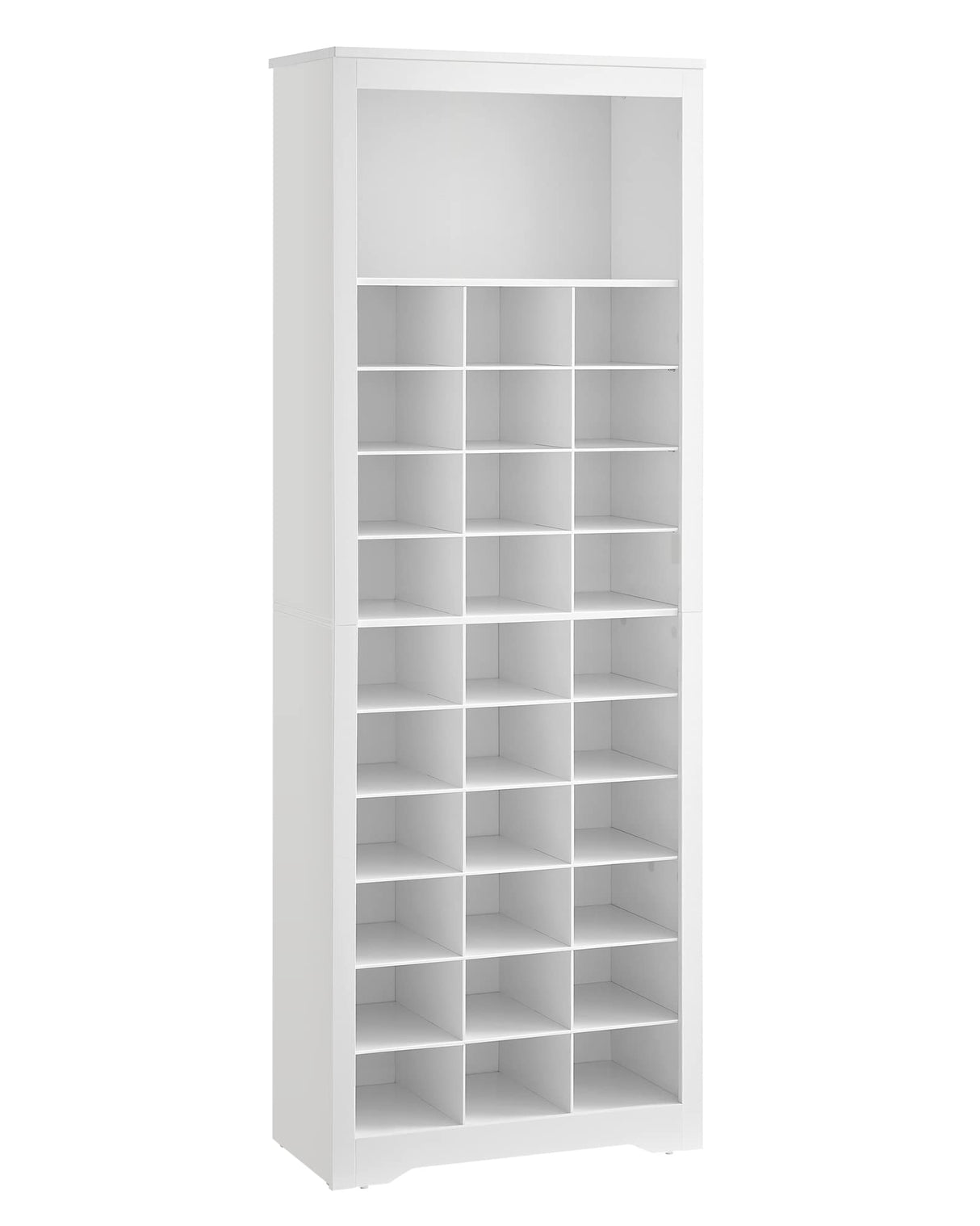 VASAGLE Shoe Storage Cabinet, 10 Tier Shoe Rack Organizer, Holds Up to 30 Pairs of Shoes, for Entryway Bedroom, 12.6 x 24.8 x 73.6 Inches, White ULBS273T14 VASAGLE