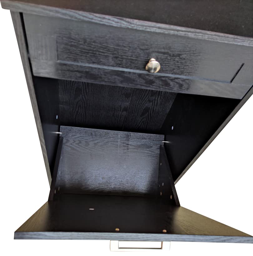 Northwood Calliger Tilt Out Trash Bin Cabinet or Tilt Out Laundry Hamper - Wooden Cabinet Trash Can to Hide Trash, add Countertop Space, Keep Pets Out! Now Easier Assembly! Northwood Calliger