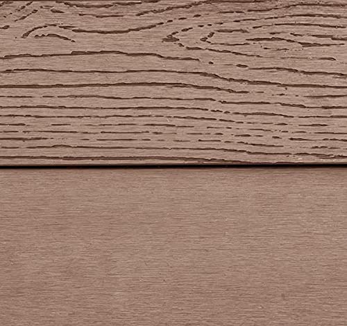 Vita Urbana 4 Foot x 4 Foot x 11 inch Embossed Vinyl Modular Garden Bed, Espresso Brown, PVC, BPA and Pthalate Free, Woodgrain, VT17500 Vita