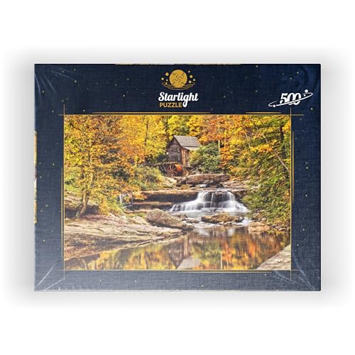 MyPuzzle The Glade Creek Grist Mill in Babcock State Park in Southern West Virginia - Premium 500 Piece Jigsaw Puzzle for Adults MyPuzzle.com