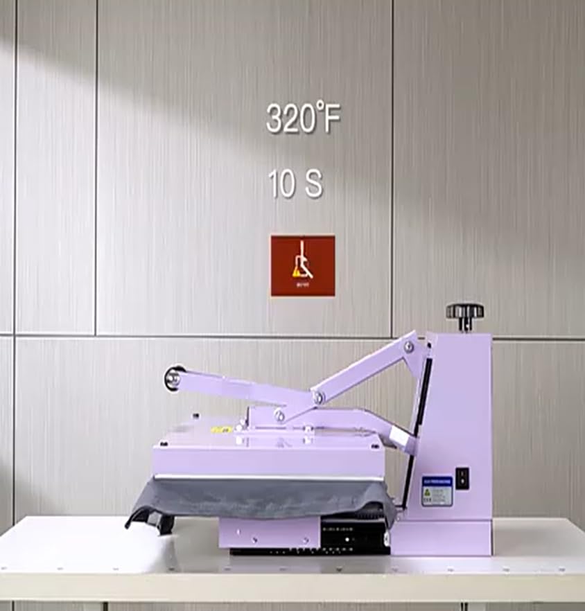 DOPERFE 16x24 Manual Heat Press Machine with Slide-Out Base Rotation Heat Press Shirt Printing Machine for T-Shirts, Pillows, Coasters (Purple, 16x24) DOPERFE