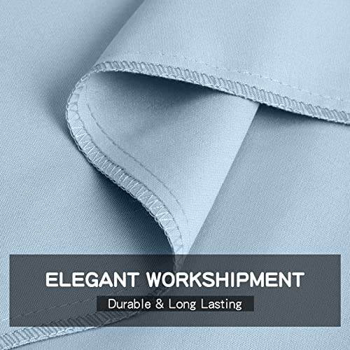 FreshCulture Queen Flat Sheet - Hotel Quality Queen Flat Sheet Only - Brushed Microfiber Top Sheet - Ultra Soft & Breathable - Wrinkle-Free - Easy Care - Single Flat Sheet (Queen, Light Blue) FreshCulture