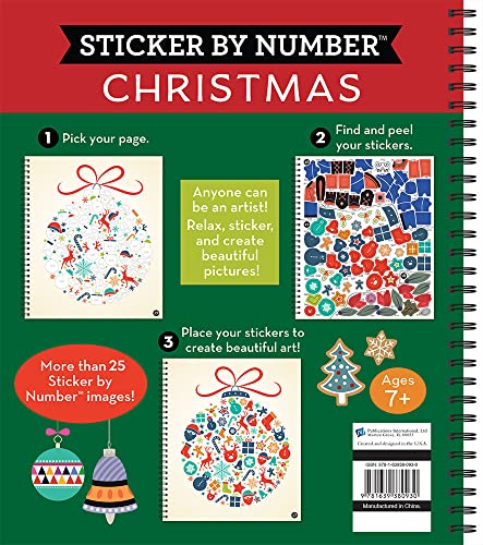 Brain Games - Sticker by Number: Christmas (28 Images to Sticker - Christmas Tree Cover) (Volume 2) WoodArtSupply