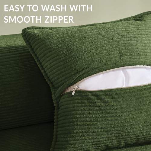 YINIX Foldable Sofa Bed, 78'' Folding Floor Couch, Compressed Convertable Sleeper Sofa, Memory Foam Couch with Pillow Back Support Armrest, 4-in-1 Futon Sofa Bed for Living Room, Green YINIX