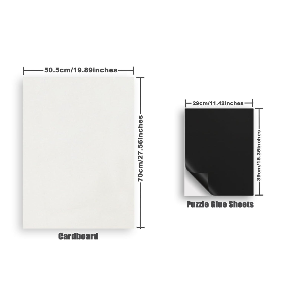 Puzzle Storage, RJVNT Puzzle Holder Book for 1000 Pieces, Puzzle Storage Folder with 8 Puzzle Saver Sheets and 2 Cardboards(Black) RJVNT