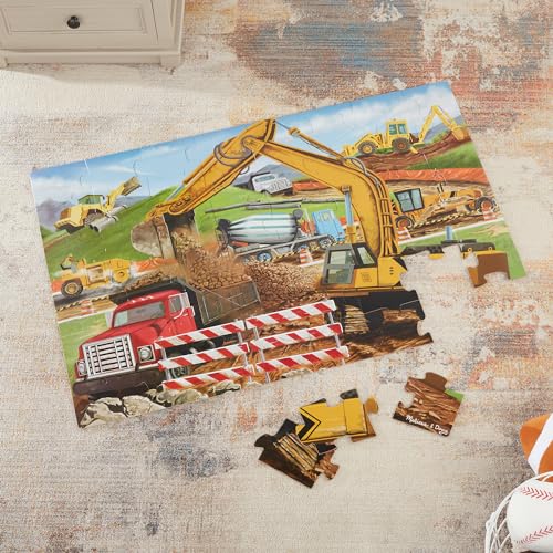 Melissa & Doug Building Site Jumbo Jigsaw Floor Puzzle - 48 pcs - FSC Certified Melissa & Doug