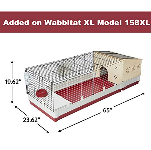 MidWest Homes for Pets Rabbit Hutch Extension | Wood Rabbit Hutch Extension Fits Midwest Models 158 & 158XL, 158HEX MidWest Homes for Pets