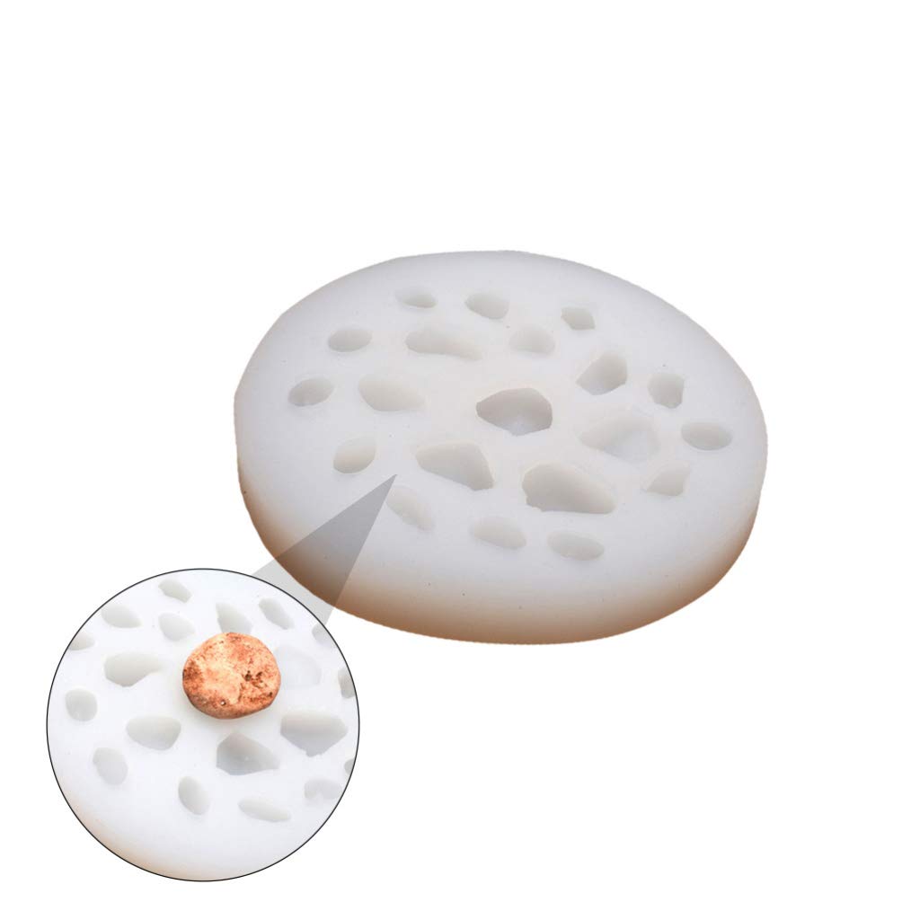 MILISTEN Silicone Stone Rock Mold River Pebble Molds 20 Cavity Stone Making Non Stick Mold DIY Art Craft Irregular Stone Shaper Form Molds Milisten