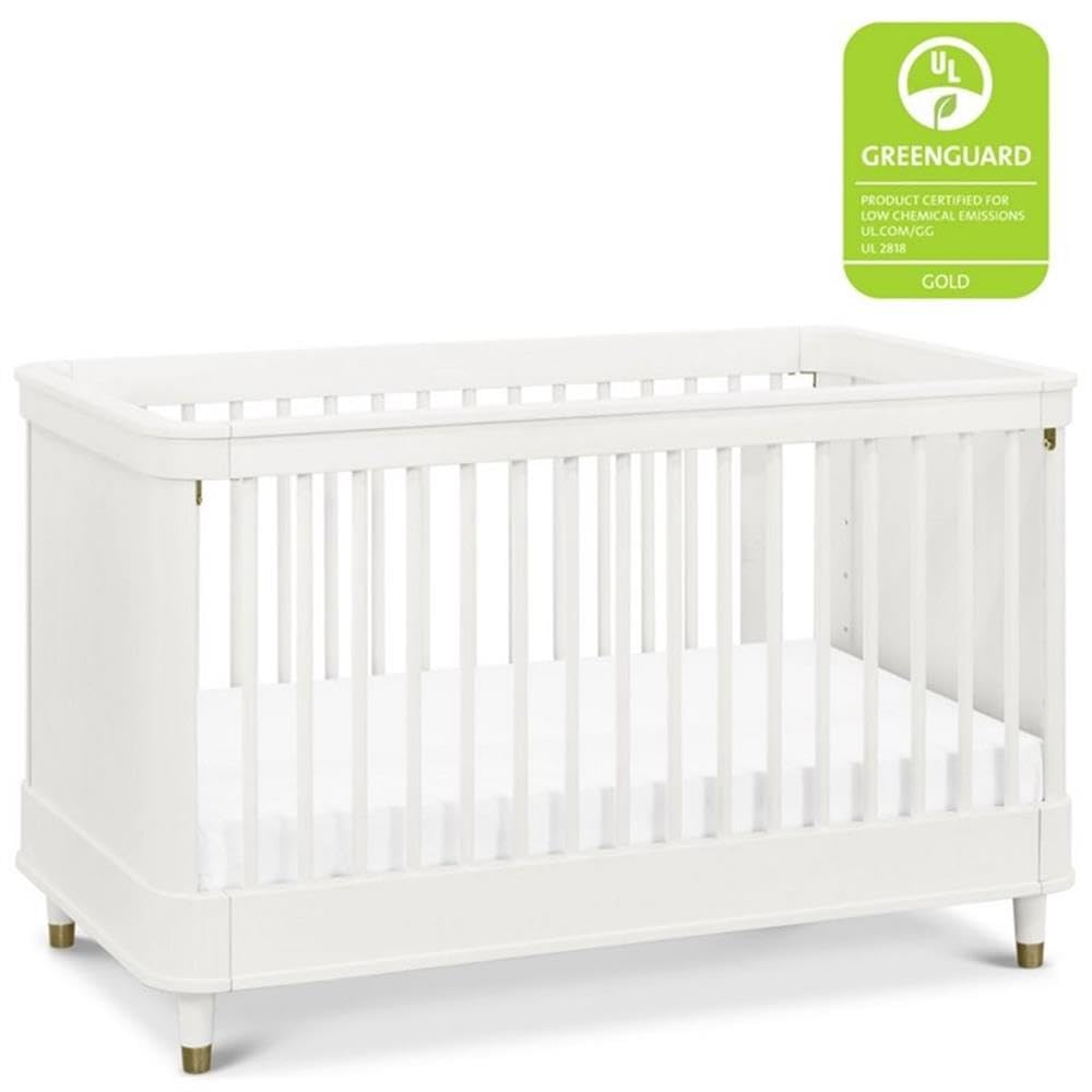 NAMESAKE Tanner 3-in-1 Convertible Crib in Warm White, Greenguard Gold Certified NAMESAKE