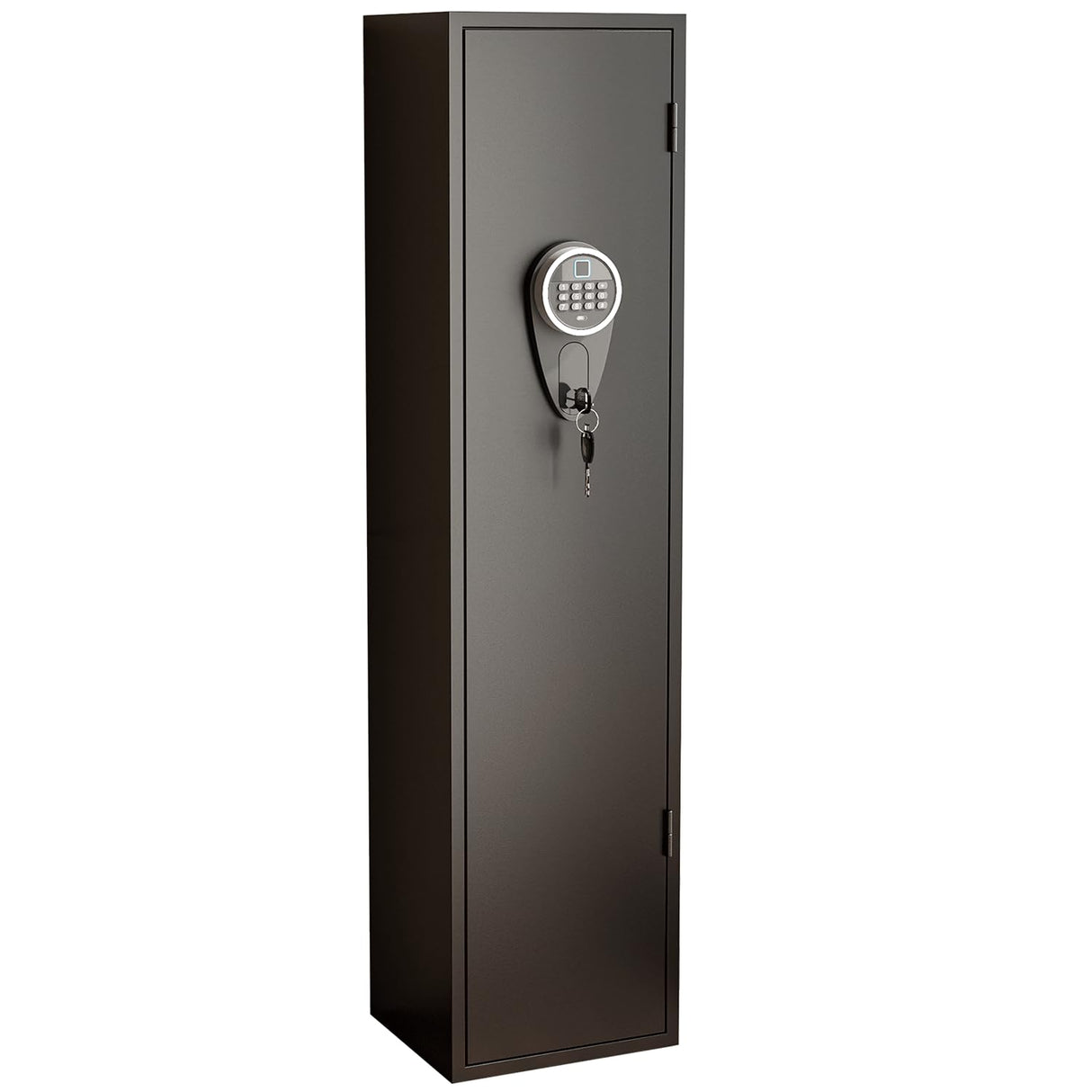 Welfiya 6-8 Gun Safes,Biometric Gun Safe for Pistols with Quick Access,57" Fireproof Cabinet with Adjustable Rack for Home Rifle and Shotguns,Fingerprint/Digital Keypad Lock,Black Welfiya