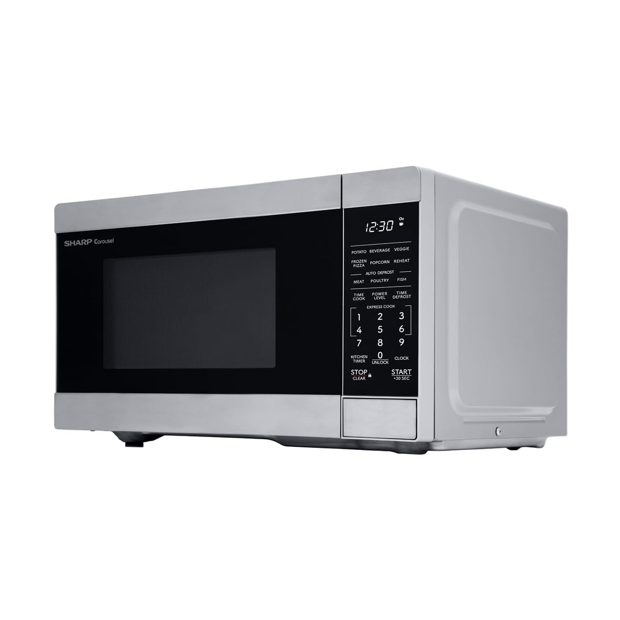 SHARP ZSMC0962KS Oven with Removable 10.6" Carousel Turntable, Cubic Feet, 900 Watt Countertop Microwave, 0.9 CuFt, Stainless Steel Sharp