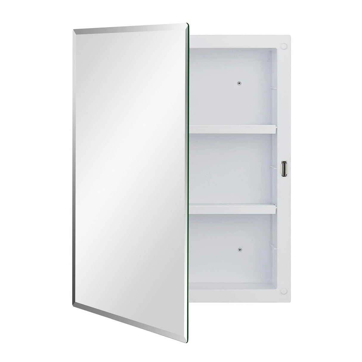 IDYLLOR Plastic Medicine Mirror Cabinet for Bathroom 16 x 20 inch, Surface and Recessed Mount IDYLLOR