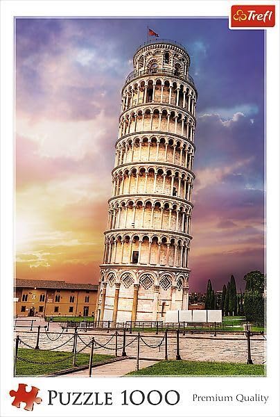 TREFL 1000 Piece Jigsaw Puzzles, Pisa Tower, Leaning Tower of Pisa Puzzle, Tuscany Italy Puzzle, Adult Puzzles, Trefl 10441 Trefl