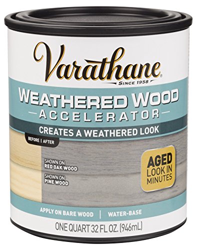 Varathane 313835 Weathered Wood Accelerator, Quart, Gray Varathane
