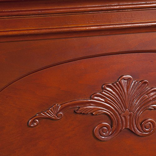 SEI Furniture Sicilian Harvest Traditional Style Electric Fireplace, Warm Brown Mahogany, 44.75 W x 14 D x 40.25 H (inches) SEI Furniture