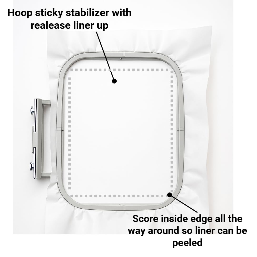 HBI H.B.I. PRODUCTS H.B.I. Peel & Stick Tear Away Embroidery Stabilizer, 12" x 10 Yards HBI H.B.I. PRODUCTS