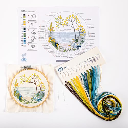 DIAMOND DOTZ Kits - Embroidery Wild Ocean: Dive into Creativity with This Embroidery Kit, Perfect Embroidery Kit for Beginners and Embroidery Kits for Adults