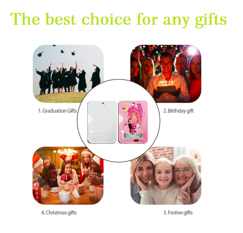 Sublimation Money Card Blanks Father's Day Money Gift Card Holder with Lip Balm Pouches,Lipstick Pouches with Adhesive,Printable MDF Hard Board for DIY Crafts Making for Birthdays Graduation (3PCS) RF REENFAYA