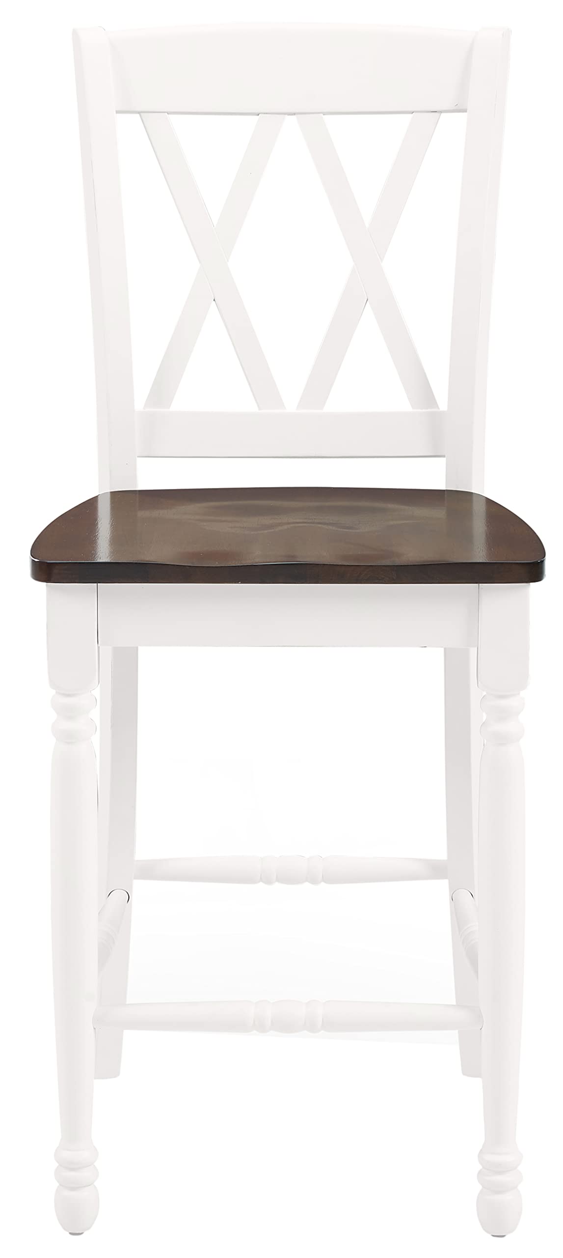 Crosley Furniture Shelby Wood X Back Counter Height Bar Stools Set of 2 Crosley Furniture