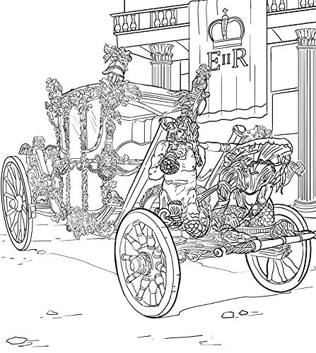 The Unofficial The Crown Coloring Book: British royal designs for fans of the show WoodArtSupply
