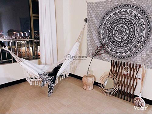 Outdoor Hammock Patio Hammock Beach Vacation Camping Climbing Traveling Hiking Picnic Outdoor Recreation Suitable for 2 Adults with a Maximum Load of 400lbs KEREITH