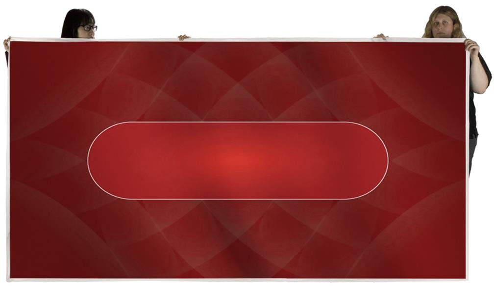 Brybelly Sublimation Poker Table Felt for Casino Quality Tables (Red) Brybelly