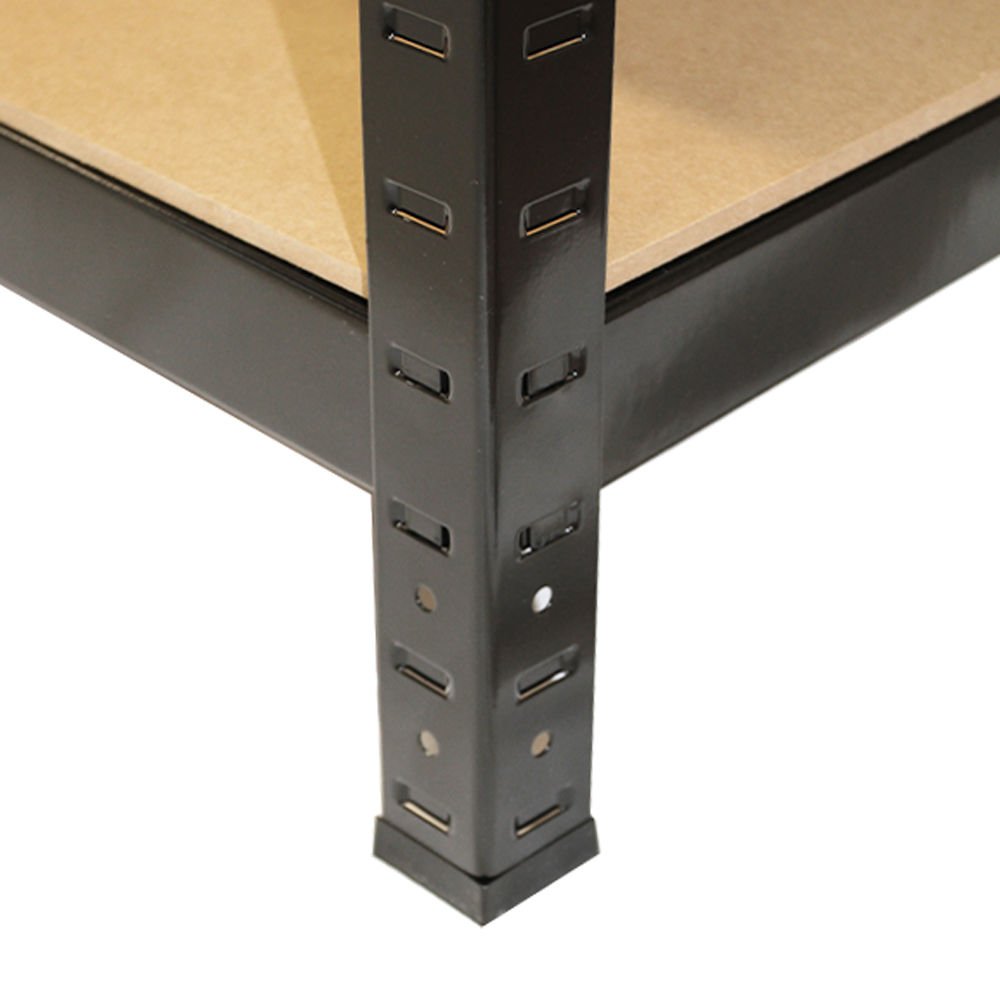 Panana Storage Shelves 5 Tier Garage Shelving 1.5M Metal Racking Shelf Storage Shelving Unit 59" Hx27.56 Wx11.81 D Utility Rack Shelf Unit for Warehouse, Kitchen,Workshops,Garden Offices (Black) Panana