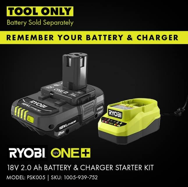 RYOBI ONE+ 18V Cordless 1/4 in. Impact Driver (Tool Only) Green RYOBI