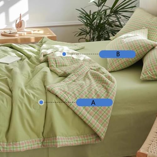 RDIAYDN Quilted Bedspread Double Single, Summer Duvet for Double Bed, Lightweight Summer Quilted Comforter Soft and Breathable for All Seasons (F.150 x 200 cm) RDIAYDN