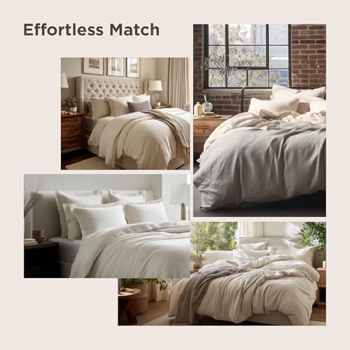Bedsure White Duvet Cover King Size - 3 Pieces Prewashed Cotton-Like Polyester Extra Soft Bedding Set, Includes 1 Duvet Cover 104x90 Inches with Zipper Closure & 2 Pillow Shams, Comforter Not Included Bedsure