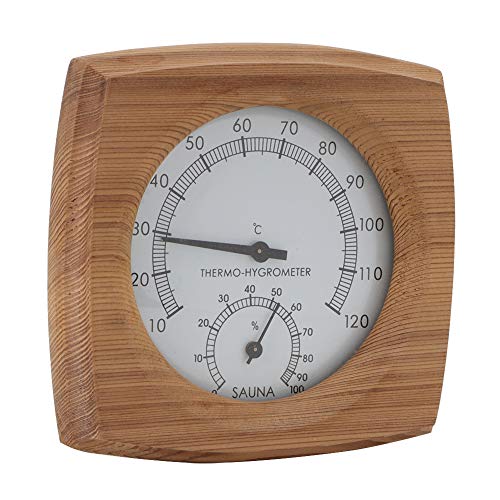 Thermometer Hygrometer Wood Sauna Accessories for Steam Room Cedar Cedar Wood Thermo Hygrometer Sauna Room Indoor Hygrometer Hygrometer Home Sauna Home Hygrometer Indoor Sauna Generic