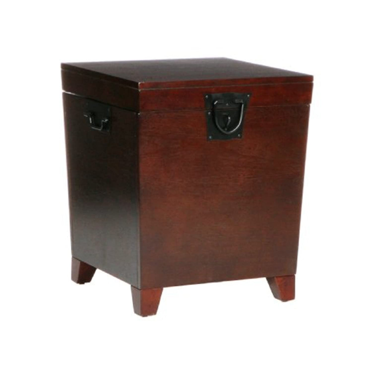 SEI Furniture Pyramid Storage Trunk End Table, Espresso SEI Furniture