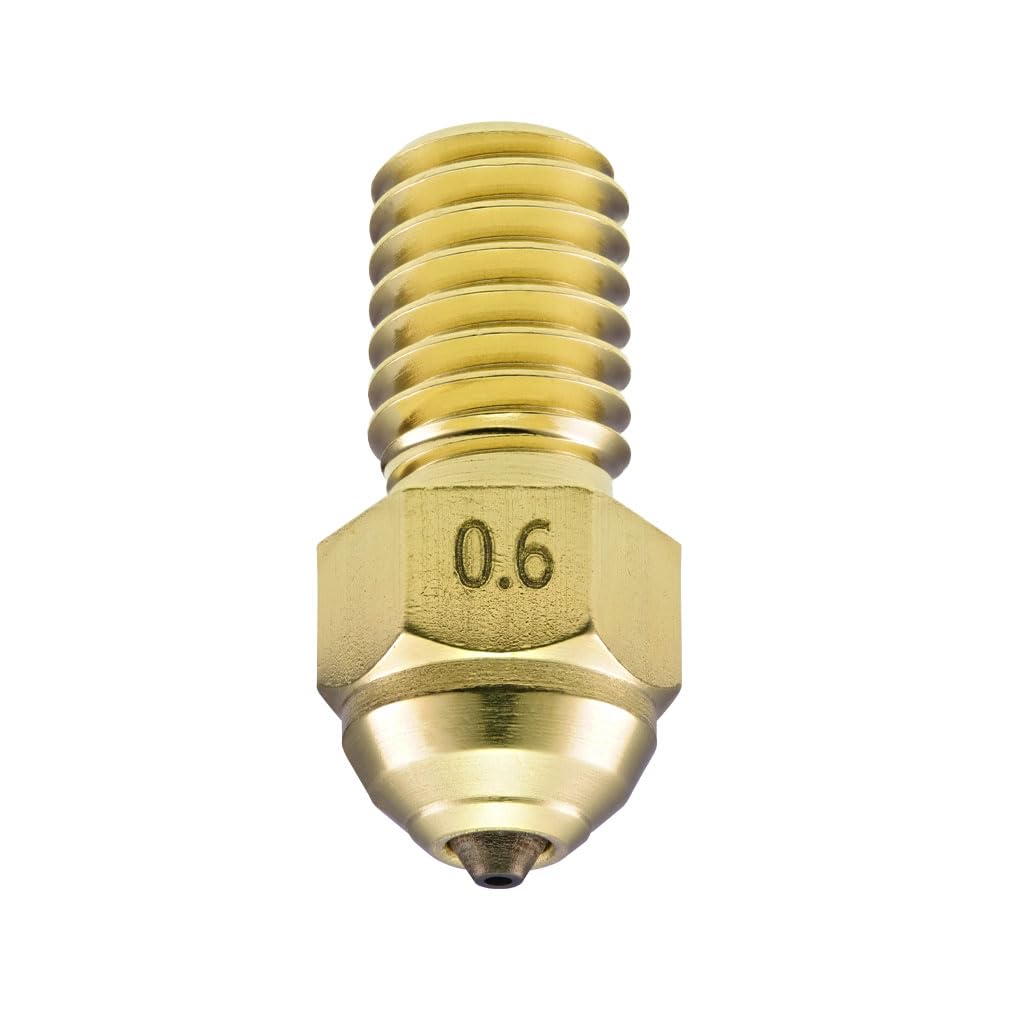 DUROZZLE Diamond PCD Tip Nozzle 0.6mm, Hardened High Precision for Ender 3 V3 SE/Ender 5 S1 / Ender 7 3D Printer Hotend DUROZZLE