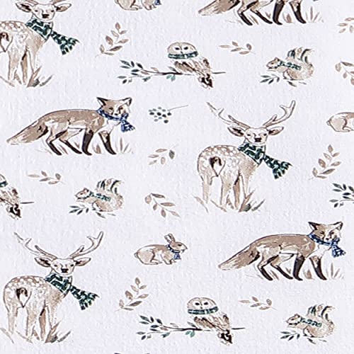 Eddie Bauer - Twin Sheets, Cotton Flannel Bedding Set, Brushed For Extra Softness, Cozy Home Decor (Woodland Friends, Twin) Eddie Bauer