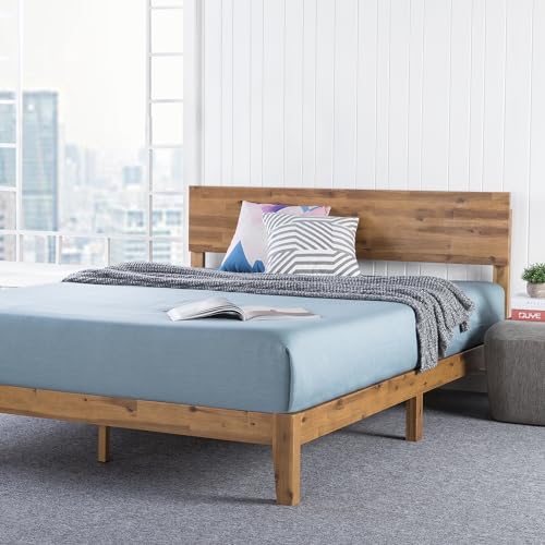 ZINUS Julia Wood Platform Bed Frame - Solid Wood with Slat Support, No Box Spring Needed, Easy Assembly, Full Size, Brown Zinus