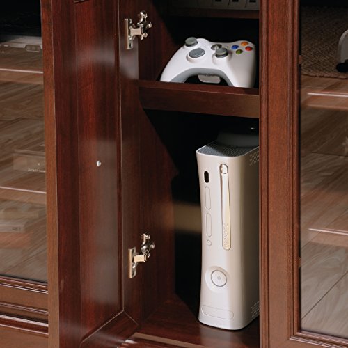 Sauder Palladia Credenza, For TV's up to 70", Select Cherry finish, 19.45"D x 70.16"W x 33.11"H Sauder