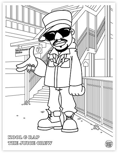 Hip Hop Coloring Book Dokument Forlag