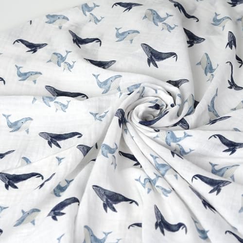 Gerber Baby Unisex 2-Pack Muslin Blanket, Coastal Calm, One Size Gerber