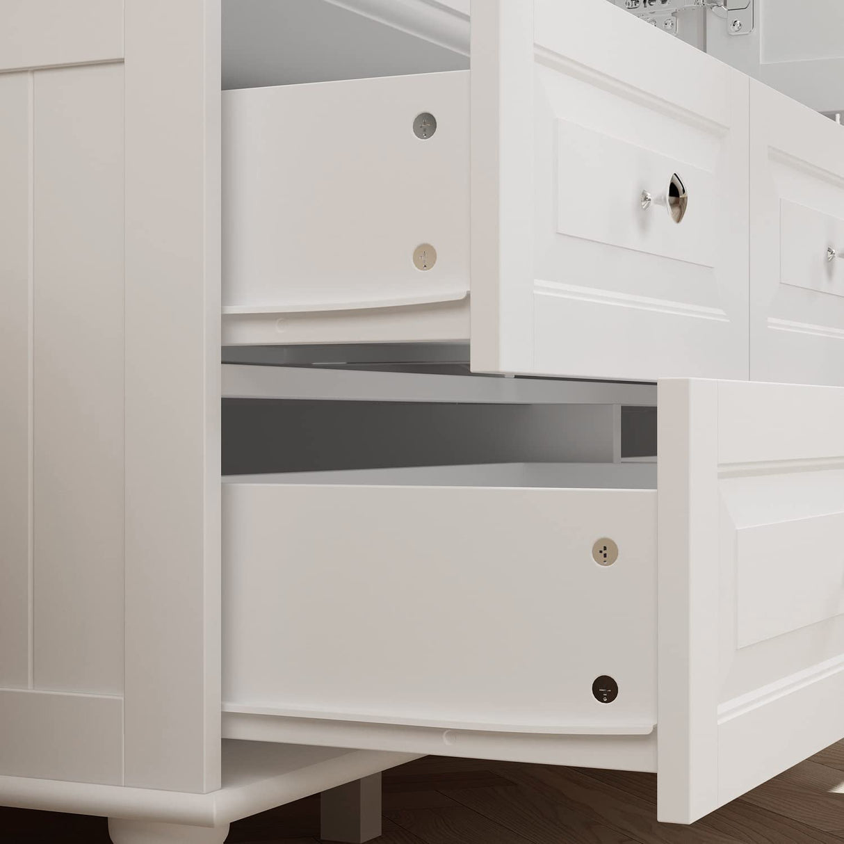 Homsee Wardrobe Armoire Wooden Closet with Mirror, 3 Doors, 5 Drawers, 4-Tier Storage Cubes and Hanging Rod for Bedroom, White (47.2”L x 20”W x 70.9”H) Homsee