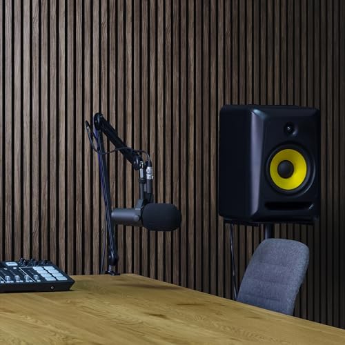 2-Pack Acoustic Wood Wall Panels - Wood Slat Wall Panels for Interior Wall Decor - Soundproof Wood Panels for Wall - Slat Wall Paneling - Wood Paneling for Walls and Ceilings COREMINDED