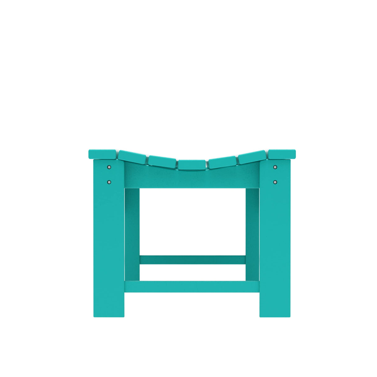 WO Home Furniture 48" Modern Backless Bench, HDPE Plastic, Turquoise WO WESTIN OUTDOOR