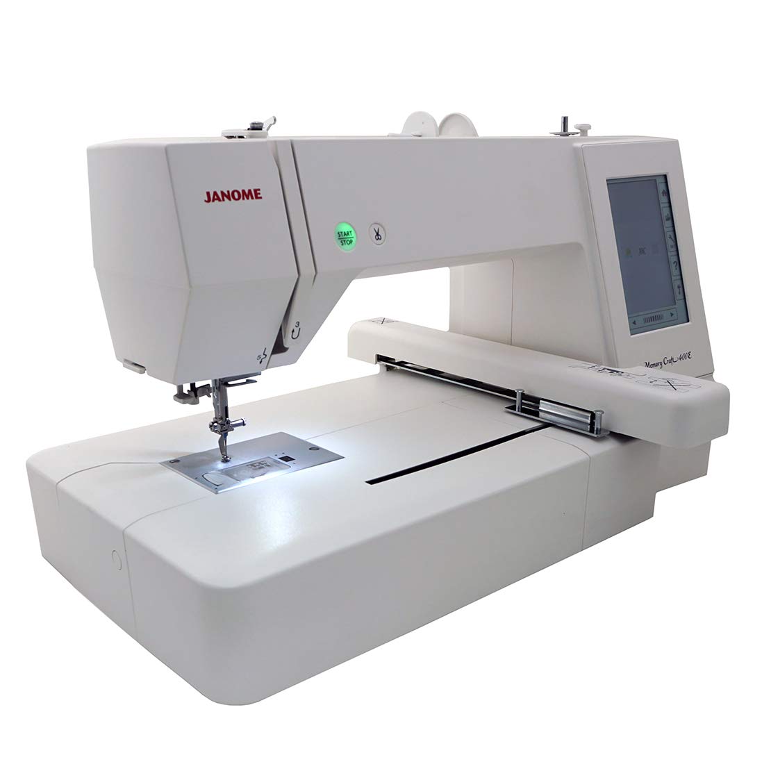 Janome Memory Craft 400E Embroidery Machine with Exclusive Bonus Bundle Janome