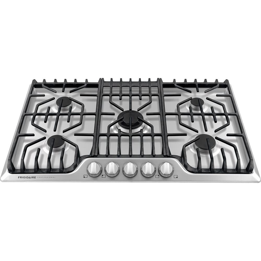 FRIGIDAIRE Professional FPGC3677RS FRIGIDAIRE Professional 36'' Gas Cooktop with Griddle in Stainless Steel FRIGIDAIRE