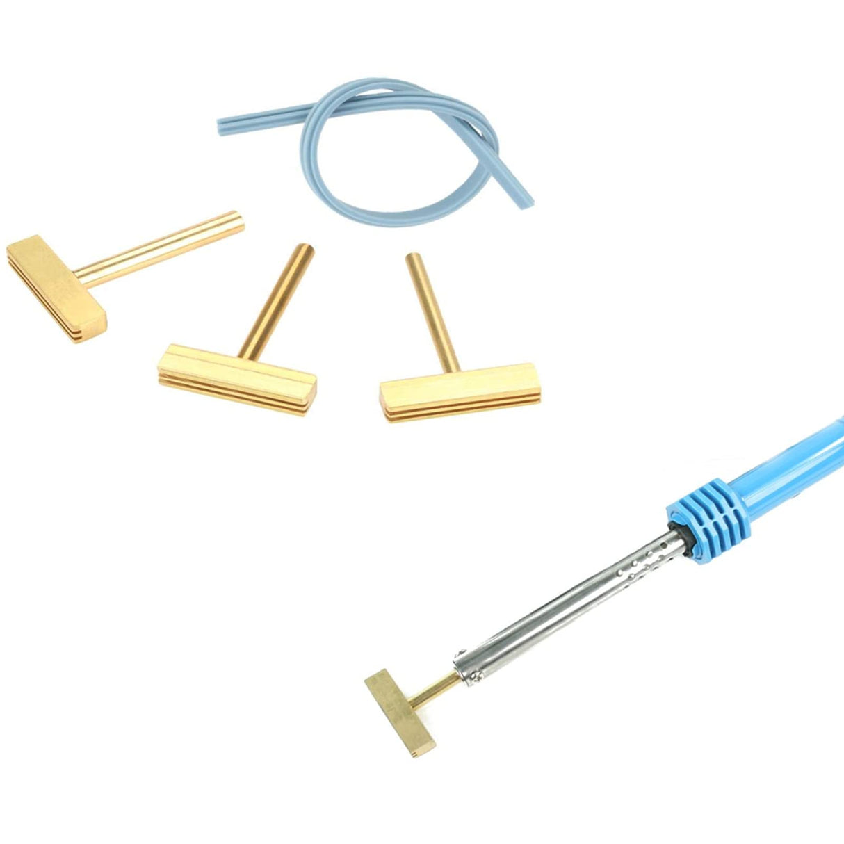 3pcs T Tip Soldering Iron with Hot Press Stripe for LCD Screen Flex Ribbon Cable Repair 30W/40W/60W Hilitand