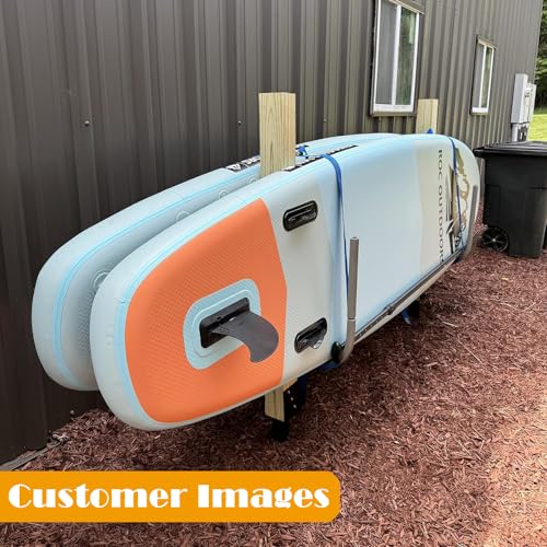 kdgarden Premium No Dig Ground Anchor Black U-Model Screw in Post Stake 27" Long Anchor Fits Full Sized 4"x4" Posts, Great for Mailbox Posts and Fence Posts Kdgarden