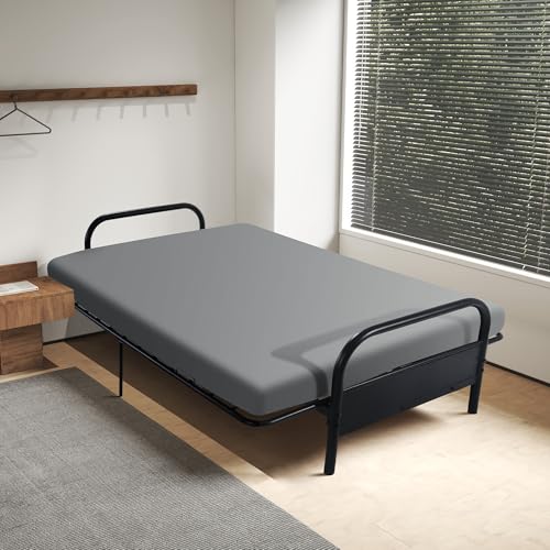 HOMBYS Memory Foam Futon Mattress, Foldable Sofa Bed Mattress with Removable Cover, Medium Firm Support, Fits Most Futon Frames (Full) HOMBYS