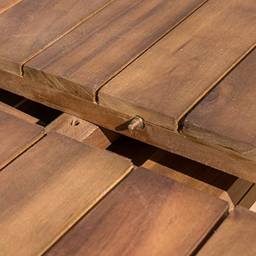 Christopher Knight Home Wilson Outdoor Expandable Acacia Wood Dining Table , Teak Finish Christopher Knight Home