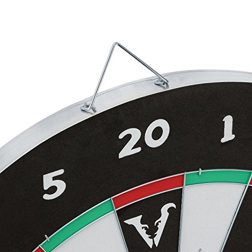 Viper Double Play 2-in-1 Baseball Dartboard with Darts,Black Viper